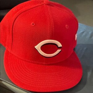 New Era Scarlet Red Cap with White Logo